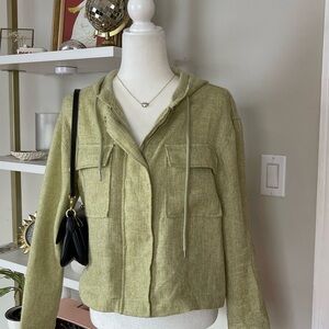 Avec Les Filles Olive Green Women's Jacket Size M